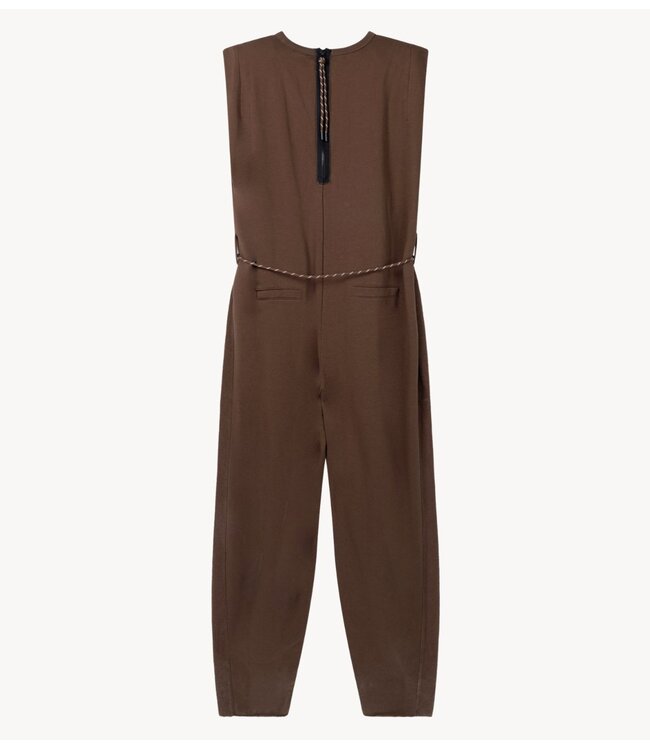 10DAYS Jumpsuit fleece jumpsuit dark truffle
