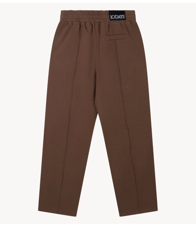 10DAYS Broek belt jogger dark truffle