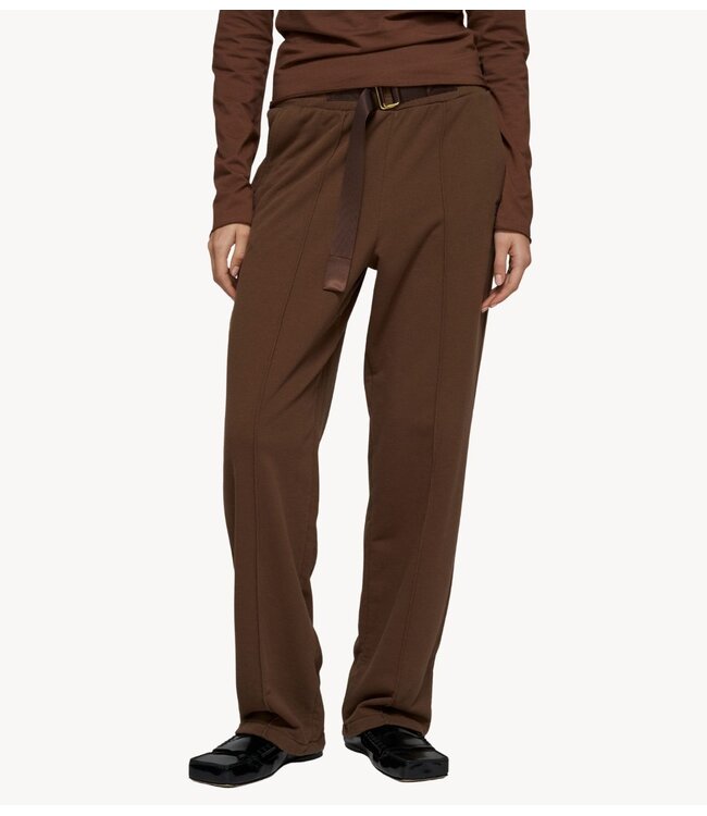 10DAYS Broek belt jogger dark truffle