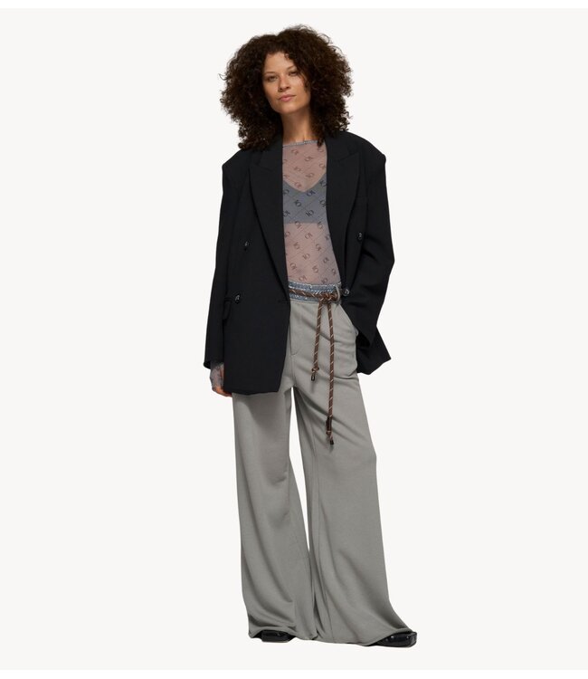 10DAYS Broek wide jogger light graphite