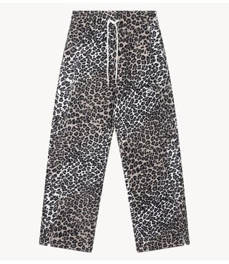 10DAYS Broek soft scuba pants leopard ecru