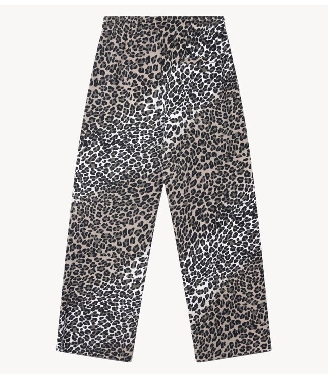 10DAYS Broek soft scuba pants leopard ecru