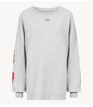 OU. Trui Sweater Rue de Copin Toujours grey melange