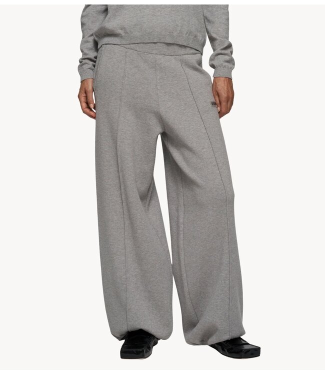 10DAYS Broek western knit pants grey melee