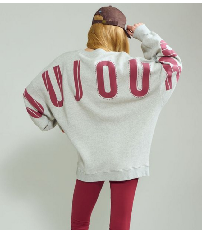 OU. Trui Sweater Rue de Copin Toujours grey melange