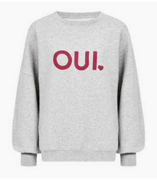 OU. Trui Sweater Rue de Buci oui grey melange
