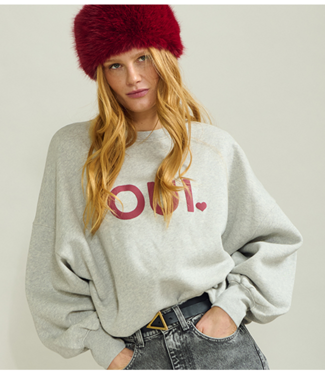 OU. Trui Sweater Rue de Buci oui grey melange