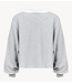 OU. Trui Sweater Polo Retouche grey melange