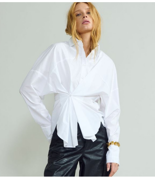 OU. Top Blouse Rue Perronet blanche