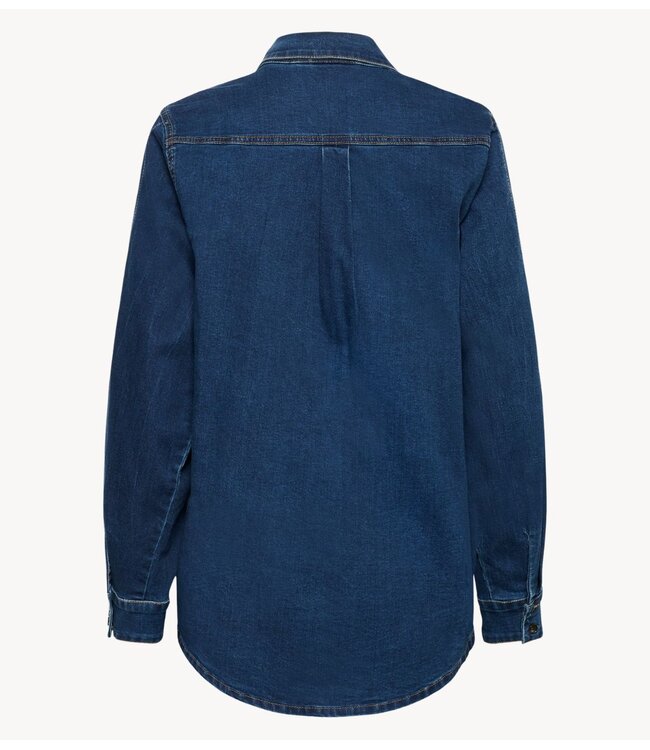 Cream Top CRMaddie Denim Shirt Oakland Mid Blue