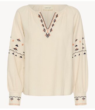Cream Blouse CRAgate Blouse Oatmeal