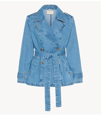 Cream Jas CRMika Short Denim Trenchcoat Illinois Denim