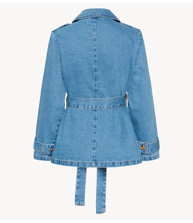 Cream Jas CRMika Short Denim Trenchcoat Illinois Denim