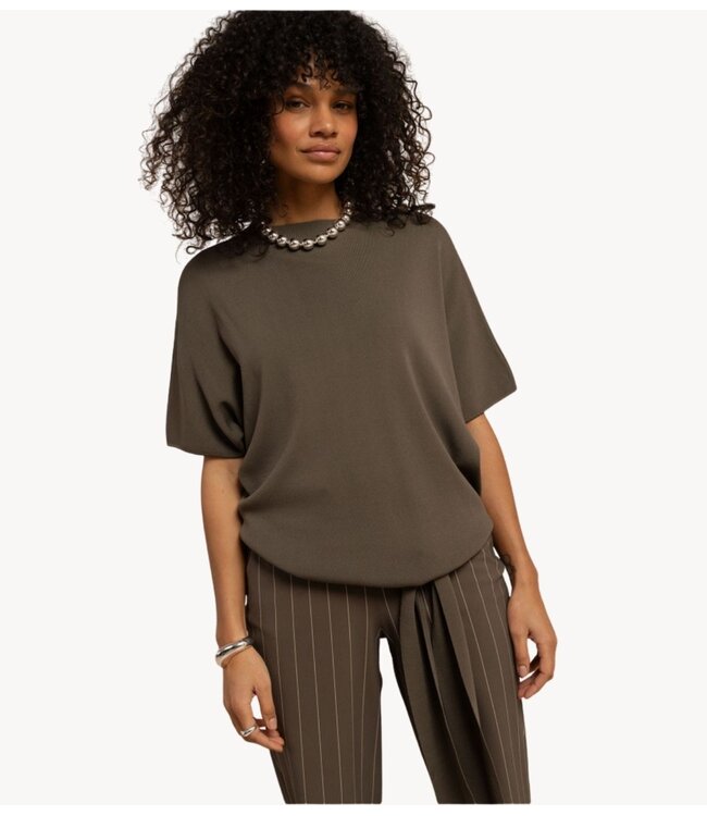 Studio Anneloes Top Jottie knot pullover new army