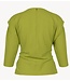 Studio Anneloes Top Hailey twill top dark lime