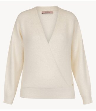 Studio Anneloes Top Nuri wrap pullover ecru