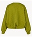 Studio Anneloes Jack Luun jacquard jacket dark lime