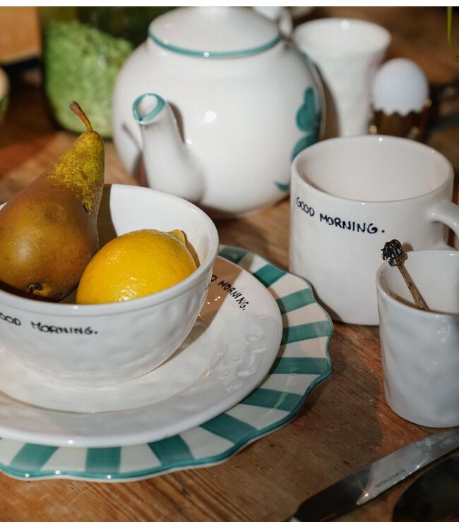 Anna+Nina Bord Good Morning Breakfast Plate White essential