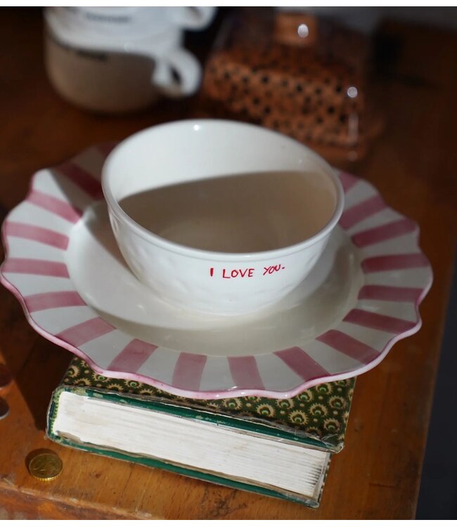 Anna+Nina Kom I Love You Bowl  White essential