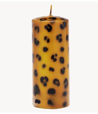 Anna+Nina Stompkaars large leopard print pillar candle essential