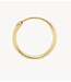 Anna+Nina Oorbel Single plain ring earring S goldplated goud essential