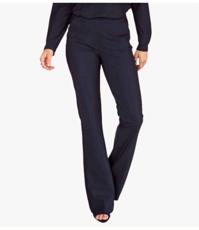 Studio Anneloes Broek Flair long bonded trousers dark blue ESSENTIALS