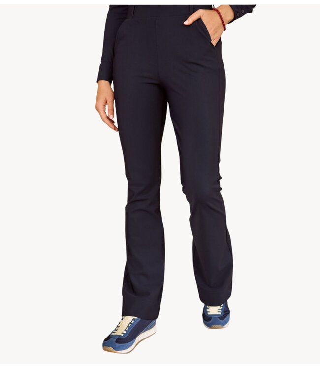 Studio Anneloes Broek Flair bonded trousers dark blue ESSENTIALS