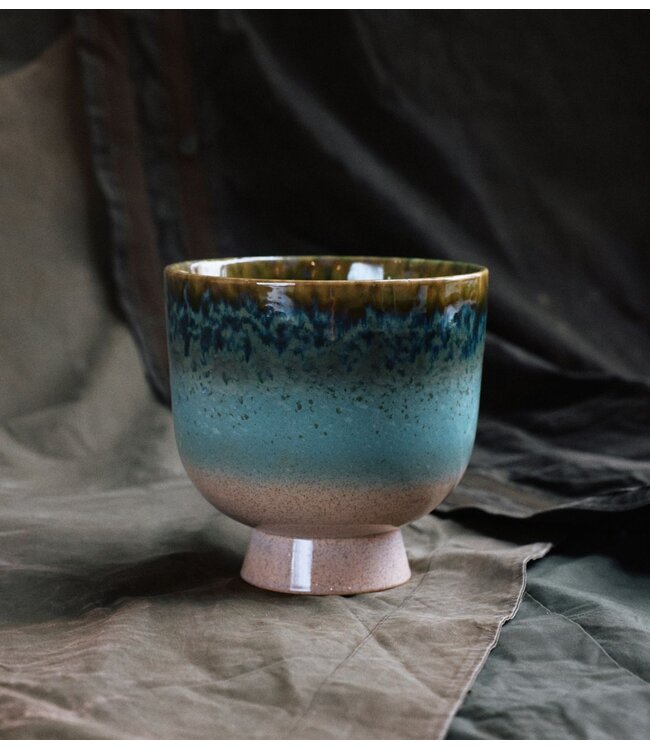 HKLIVING Pot Retro flower pot lagoon