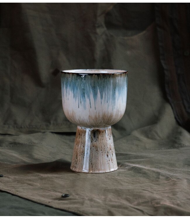 HKLIVING Retro Bloempot Glacier
