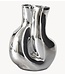 HKLIVING Vaas Gleam glass vase, chrome
