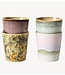 HKLIVING Mok 70s ceramics: coffee mugs, serendipity (set of 4)
