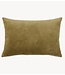 HKLIVING Kussen Velvet cushion army green  (60x40cm)