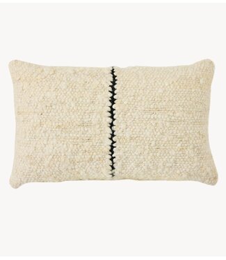 HKLIVING Kussen Natural wool striped cushion  (50x30cm)