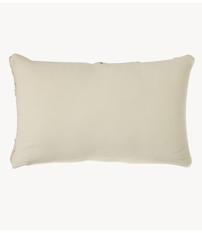 HKLIVING Kussen Natural wool striped cushion  (50x30cm)