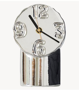 HKLIVING Klok Retro ceramic clock chrome