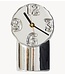 HKLIVING Klok Retro ceramic clock chrome