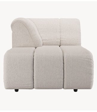 HKLIVING Bank Wave couch: element left divan, cosy, beige
