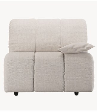 HKLIVING Bank Wave couch: element right low arm, cosy, beige