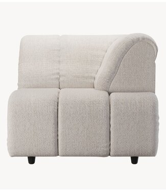 HKLIVING Bank Wave couch: element right high arm, cosy, beige