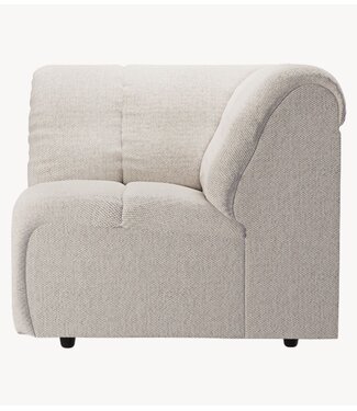 HKLIVING Bank Wave couch: element corner, cosy, beige