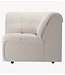 HKLIVING Bank Wave couch: element corner, cosy, beige