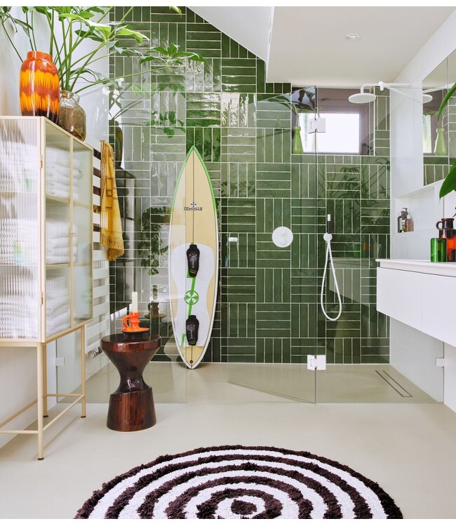 HKLIVING Badmat Round bath mat monochrome (ø120cm)