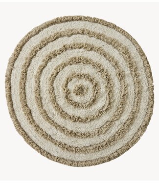 HKLIVING Badmat Round bath mat cream (ø120cm)