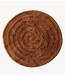 HKLIVING Vloerkleed Round woolen rug mahogany (ø150cm)