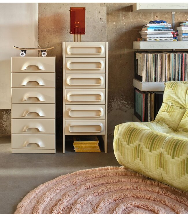 HKLIVING Vloerkleed Round woolen rug soft pink (ø150cm)