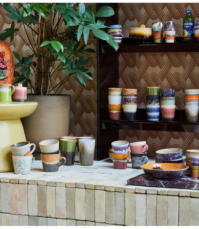 HKLIVING Mok 70s ceramics: cappuccino mugs, burst