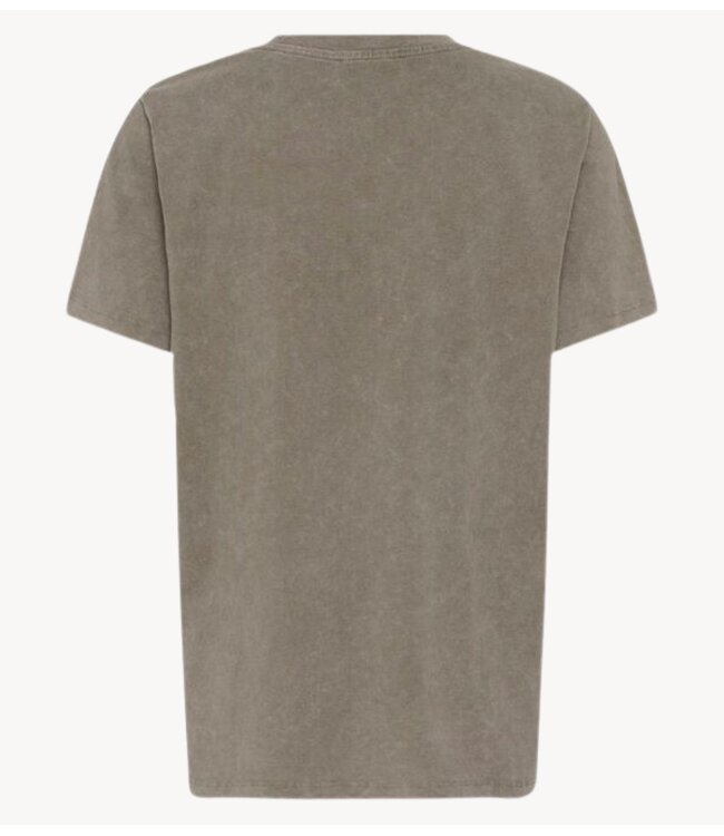 My Essential Wardrobe T-shirt SeattleMW Logo Emb. Tee Major Brown Was