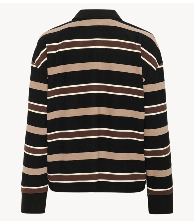 My Essential Wardrobe Blouse SalinaMW Polo Blouse Black