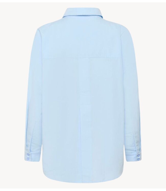 My Essential Wardrobe Blouse MWVilda Sunna Boxy Shirt Cashmere Blue