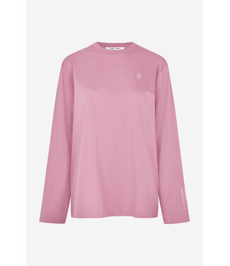 Samsøe Samsøe T-Shirt SADOVE LS T-SHIRT 15276 ORCHID STAMP